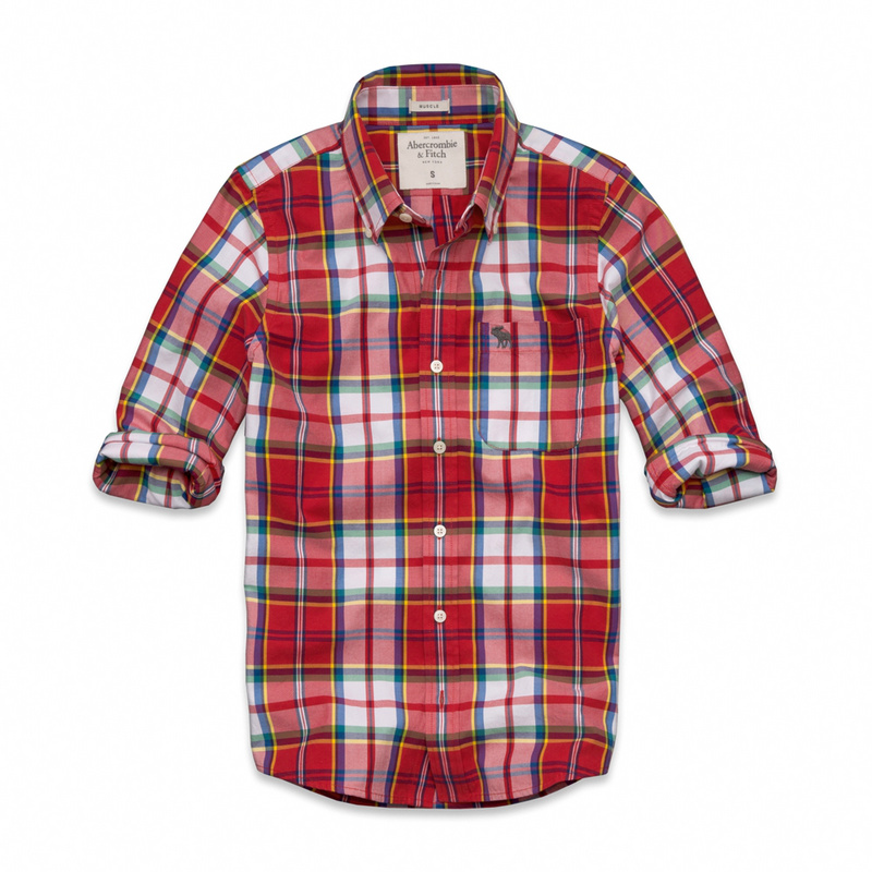 Abercrombie Fitch Hombres Necesidad Algodón Camisa AF6913